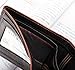 ABC New Fashion Cool BOY Men's Leather Bifold Credit/id Cards Holder Slim Wallet (Brown+Black)