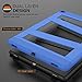 iPad Pro 12.9 Case, MoKo Silicone + Black Hard Polycarbonate Protector with Foldable Stand Cover Case for Apple iPad Pro 12.9 Inch 2015 Release Tablet (NOT FIT iPad Pro 12.9 2017 Version), BLUE