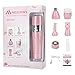 Miserwe 5 in 1 Womens Electric Razor Painless IPX4 Waterproof Bikini Trimmer Facial Brush with Cordless Rechargale USB Charging Nose Trimmer Eyebrow Trimmer Body Shaver Facial Shaver for Women
