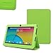 TabSuit Dragon Touch Y88X Plus PU Leather Case Stand Cover for 7'' Dragon Touch Y88X Plus/ Y88X/ Y88, KingPad K70/ K77, NeuTab N7/ N7 Pro, Chromo, ProntoTec, iRulu, Zeepad, Alldaymall w/ Dual Camera (Green)