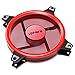 upHere 120mm Red Case Fan 120mm LED Silent Fan for Computer Cases,PWM Fans,CPU Coolers, and Radiators Ultra Quiet, Premium Edition,4 Pin 3 Pack/R12CM4-3