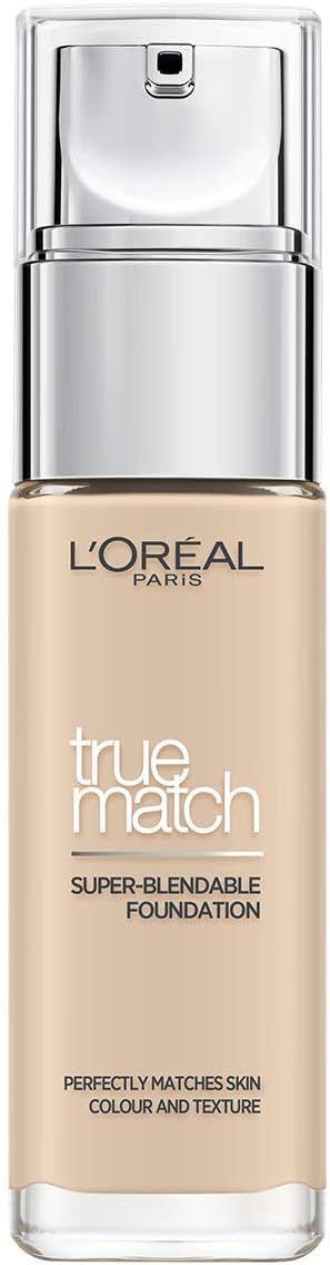 L'Oreal Paris Foundation True Match Liquid Foundation 0.5N with Hyaluronic Acid & SPF 16 30ml, 0.5.N Neutral Neutre, 30 ml (Pack of 1)