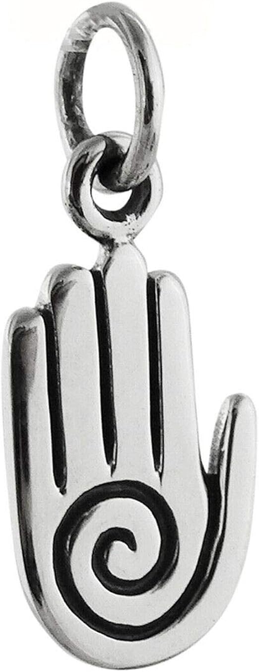 Healing Hand Charm 925 Sterling Silver Pendant Spirit