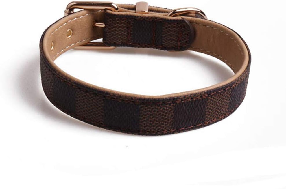 BOOB Luxury Pet Cat Dog Collar Leash Puppy Necklace Leash Collar for Dog Brown Durable Small Large Dog Collar Accessories