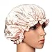100% Mulberry Silk Night Sleep Cap Lace Bonnet Hat