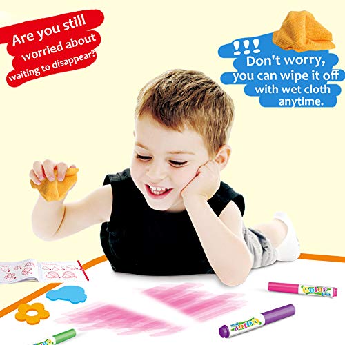 image for Tigerhu Water Doodle Drawing Cloth Book Magic Kids Toys Mess Free Colo