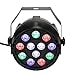 Lixada 10 Packs DMX-512 RGBW LED Stage PAR Light Strobe Professional 8 Channel Party Disco DJ Show 15W AC 100-240V
