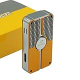 New COHIBA Classic 3 TORCH JET FLAME CIGAR CIGARETTE Metal LIGHTER With PUNCH (Yellow)