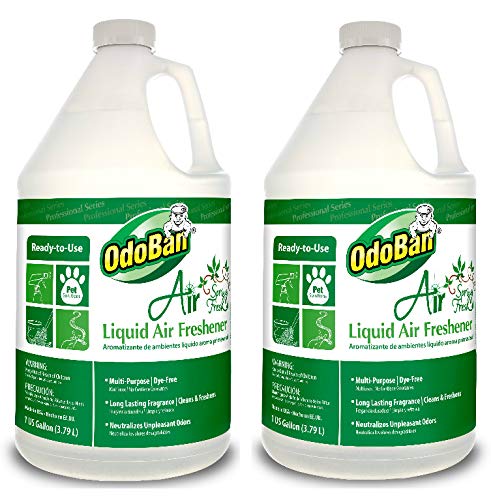 OdoBan Professional Cleaning Ready-to-Use Liquid Air Freshener, Spring Fresh, 1 Gallon, 2-Pack
