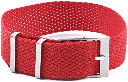 Perlon watch strap watchstrapon style Red