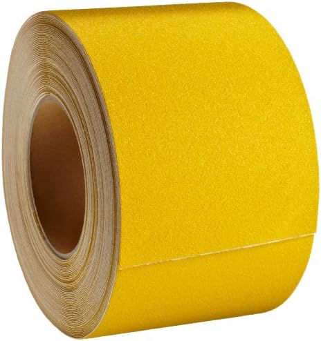 Jessup Safety Track 3335 Commercial Grade Non-Slip High Traction Safety Tape (60-Grit, Yellow, 4-Inch x 60-Foot Roll, Pack of 3)