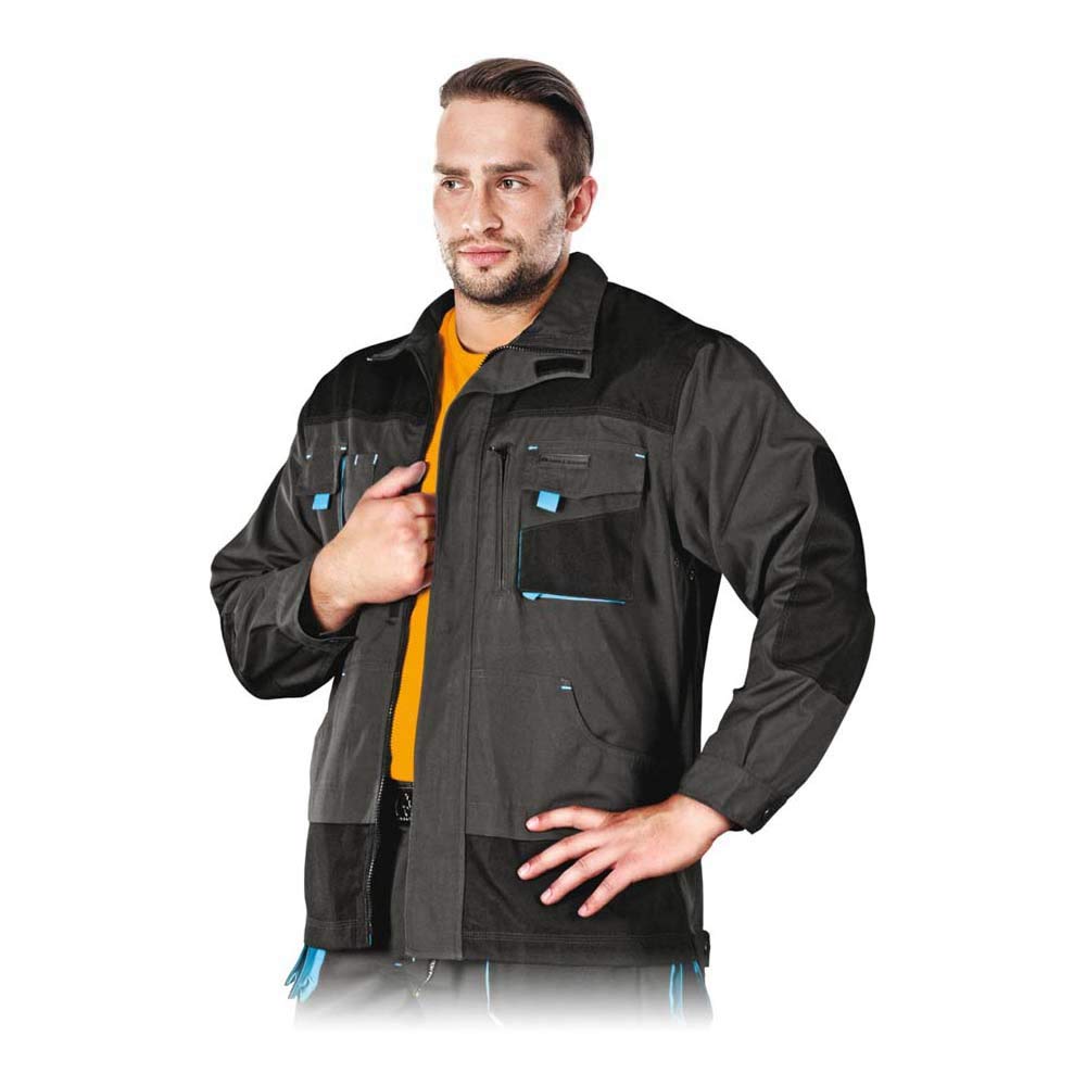Leber&Hollman LH-FMN-J_SBNS Formen Protective Jacket, Steel-Black-Blue, S Size