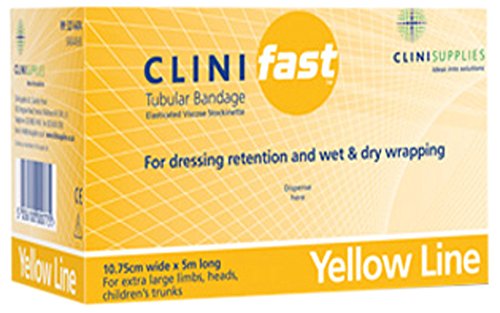 Clinifast Tubular Bandage, 10.75 cm x 3 m, Yellow
