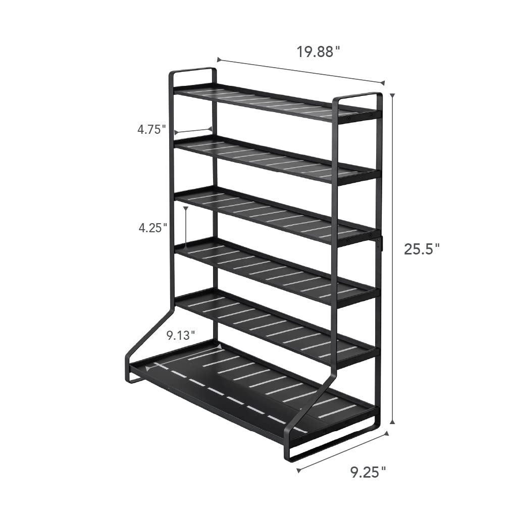YAMAZAKI Home Tower Train Storage Display | Hotwheels Model Car Display | Kids Toy Storage - Steel