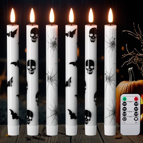 GenSwin Flameless Taper Candles Remote Timer
