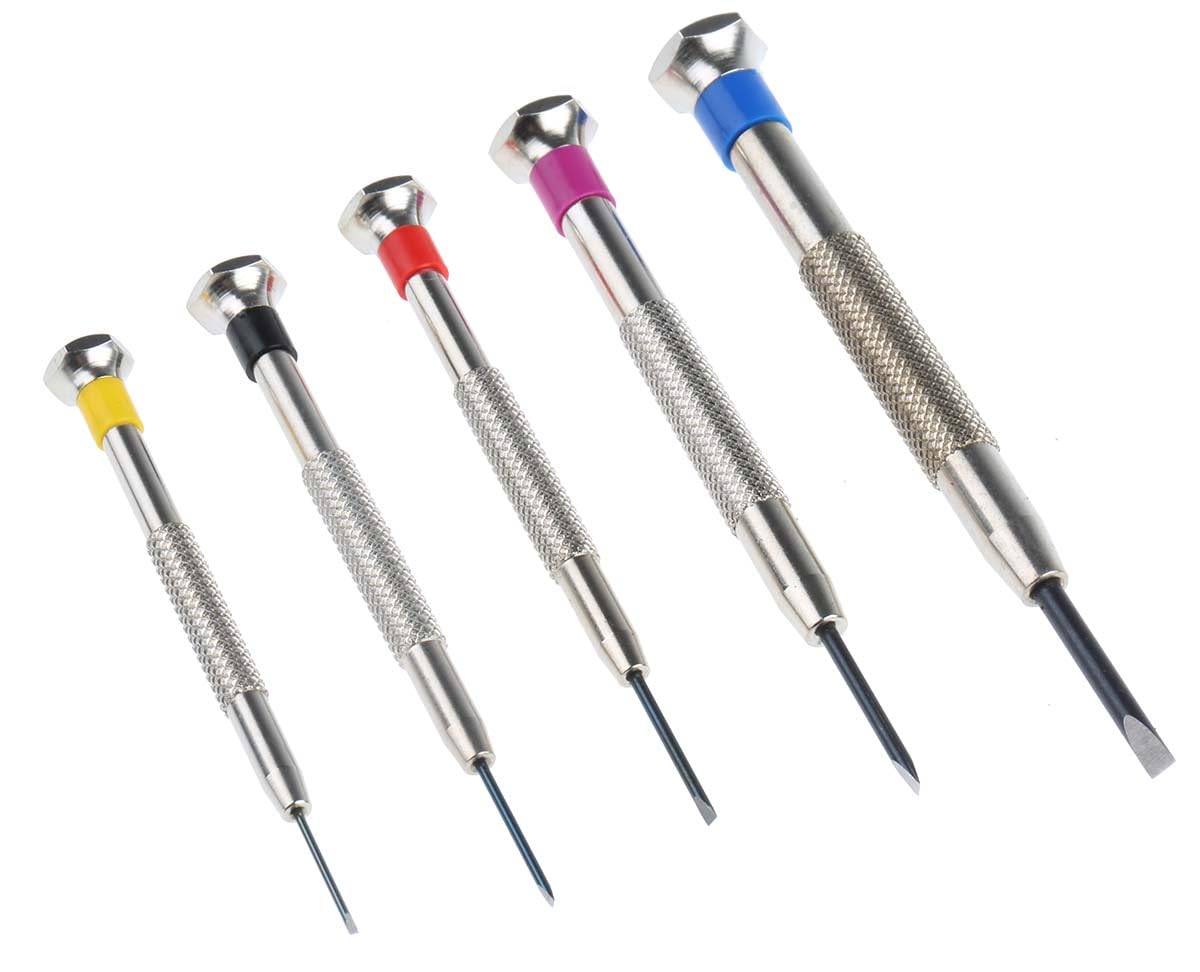 Facom 5-piece watchmaker screwdriver set for slotted head screw