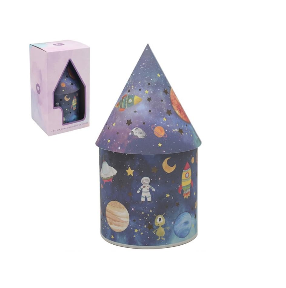 Lesser & Pavey Space LED House Night Lights| Gift for Your Loved Ones | Living Room Décor Night Lamp | Decorative Night Lights for Home & Office
