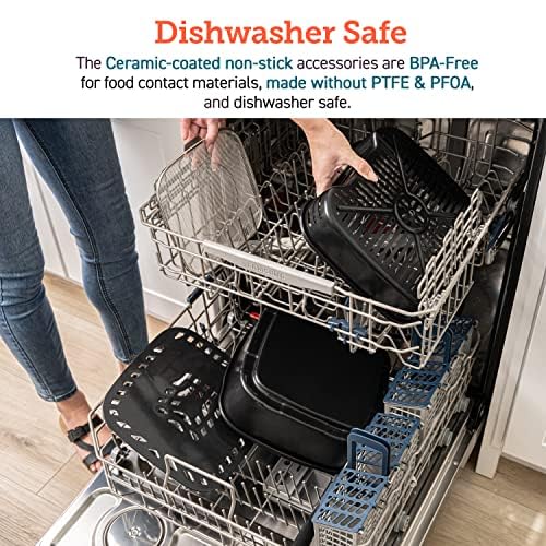 COSORI Electric Smokeless Indoor Grill & Smart XL Air Fryer Combo, 8in