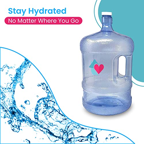 Lavo Home 3 Gallon Water Bottle With Screw Cap, Reusable 3 Gallon Water