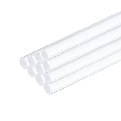 MECCANIXITY 10pcs Acrylic Round Rods 3/16" x