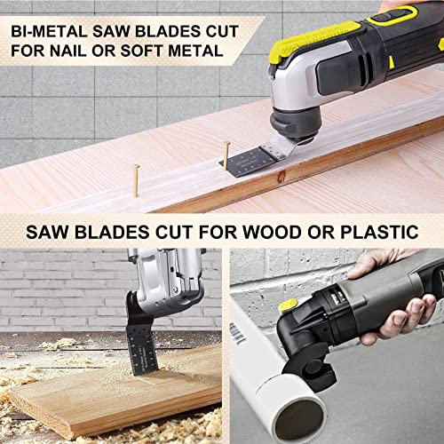 Oscillating Saw Blades, 50 Pack Oscillating Tool Blades for Wood