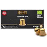 Pascucci Coffee Capsules | Organic Coffee Capsules Compatible with Nespresso&reg; Machines* in Recyclable Aluminium Espresso with Intense Aromatic Taste Balanced Pack of 100