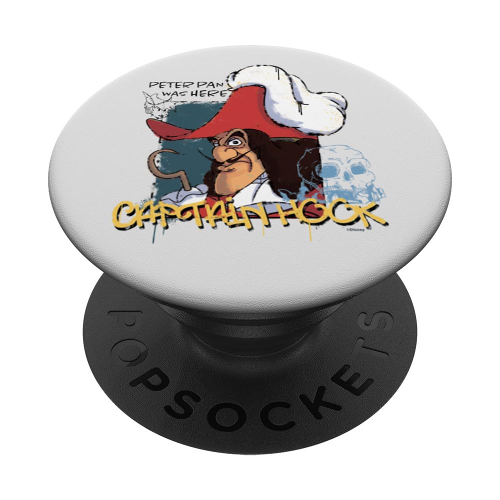 Disney Villains Captain Hook Skull Rock Peter Pan was Here PopSockets Swappable PopGrip