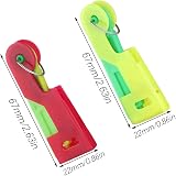 CCLKHY 2 Pieces Needle Threader, Plastic Hand Sewing Tool, Random Color view 2