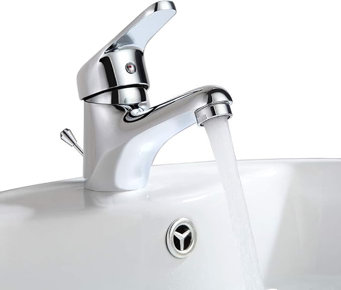 Becaa Waschbeckenarmatur 20,3 Cm – 2-Griff Wasserhahn In Gebürstetem Gold, Mit Pop-Up Ablauf