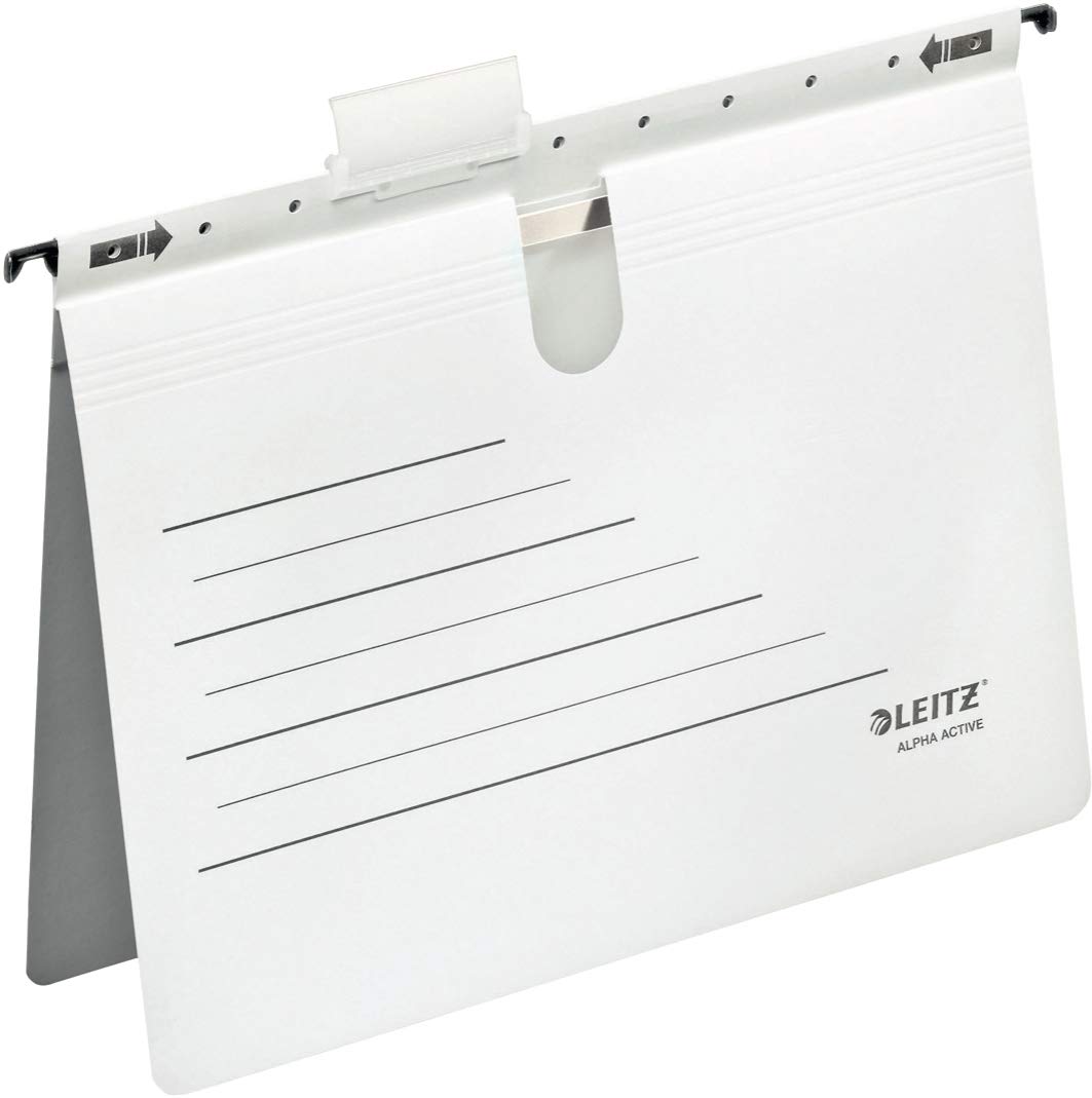 Esselte Alpha Suspension 19243001 A4 File - White (Pack of 5)