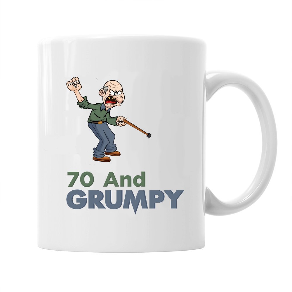 70th Birthday Coffee Mug Gift Idea for Men, Funny, Novelty, Keepsake for 70 Year Old
