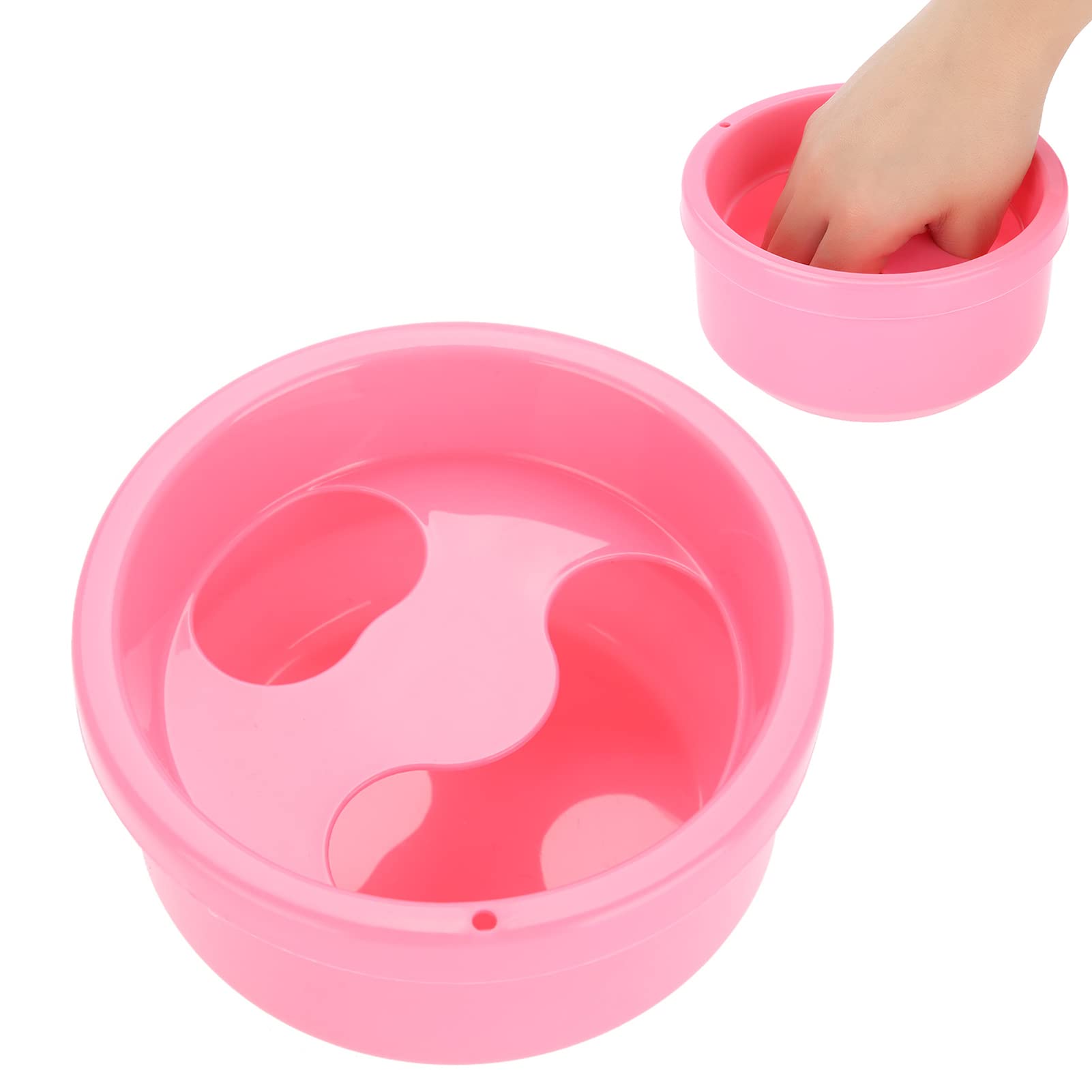 Manicure Bowls, Nail Art Hand Wash Soak Bowl, Thickened Polish Treatment False Nail Removal Bowl Manicure Tool, Pink