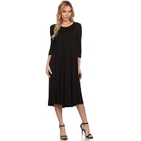 black a line dress amazon Amazon Essentials Black Women's Short-Sleeve