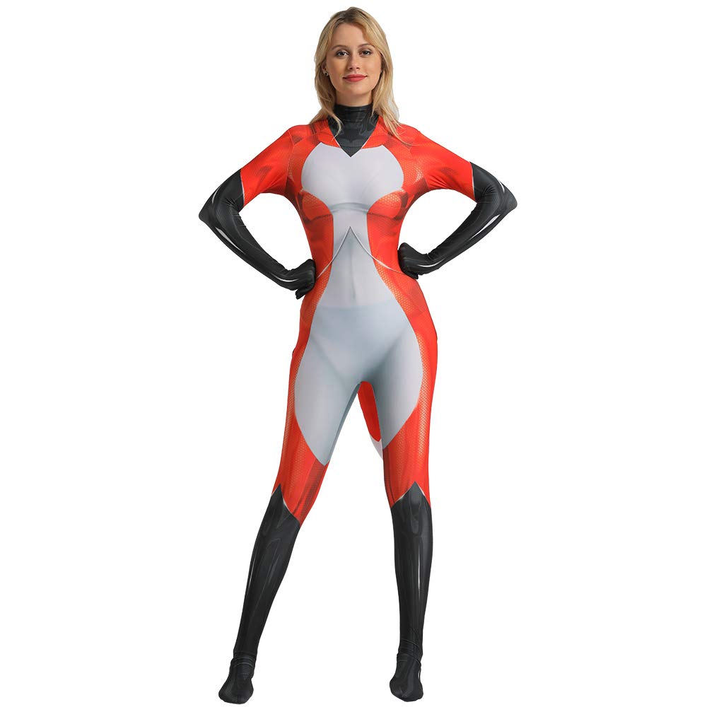 Morph Yourself: Ladies Superhero & Villain Zentai Fancy Dress Costumes (Hero 4, L)