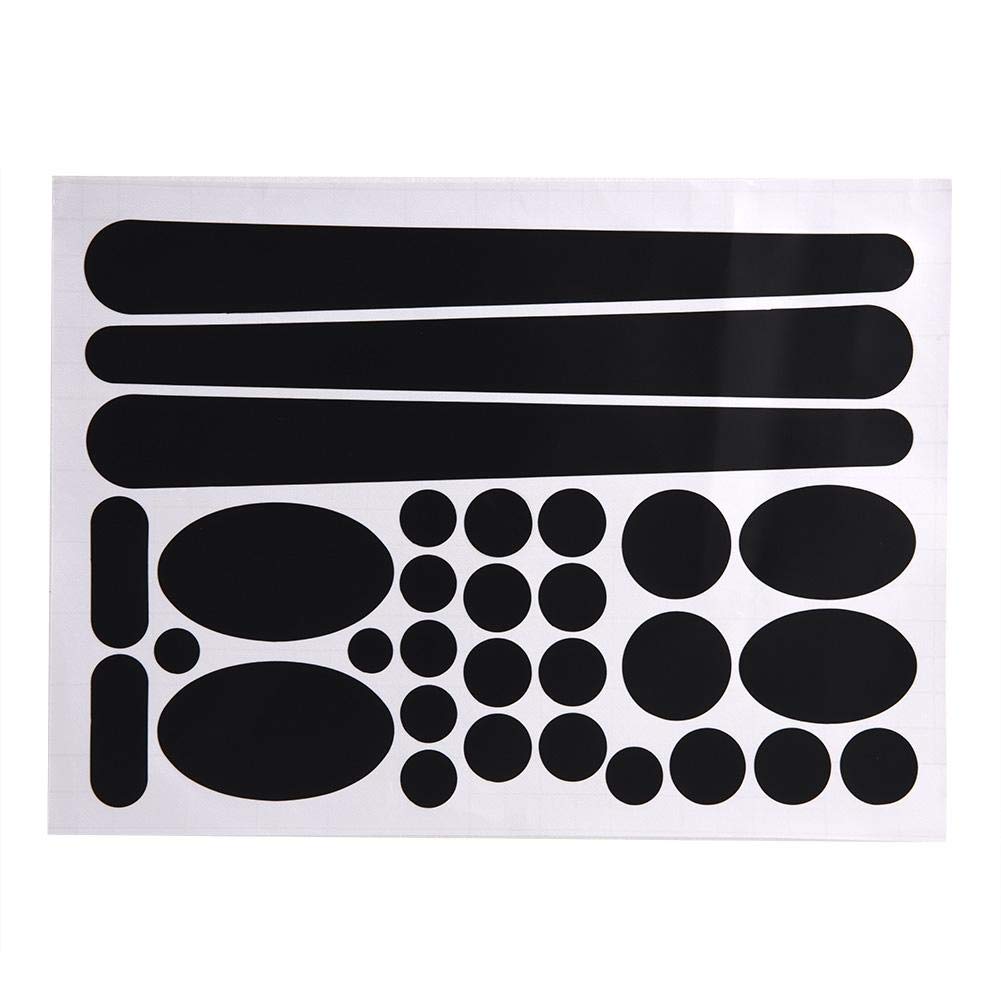 Dilwe Frame Sticker, Plastic Chain Stay Sticker for Mountain Bike Chain Protection (Black)