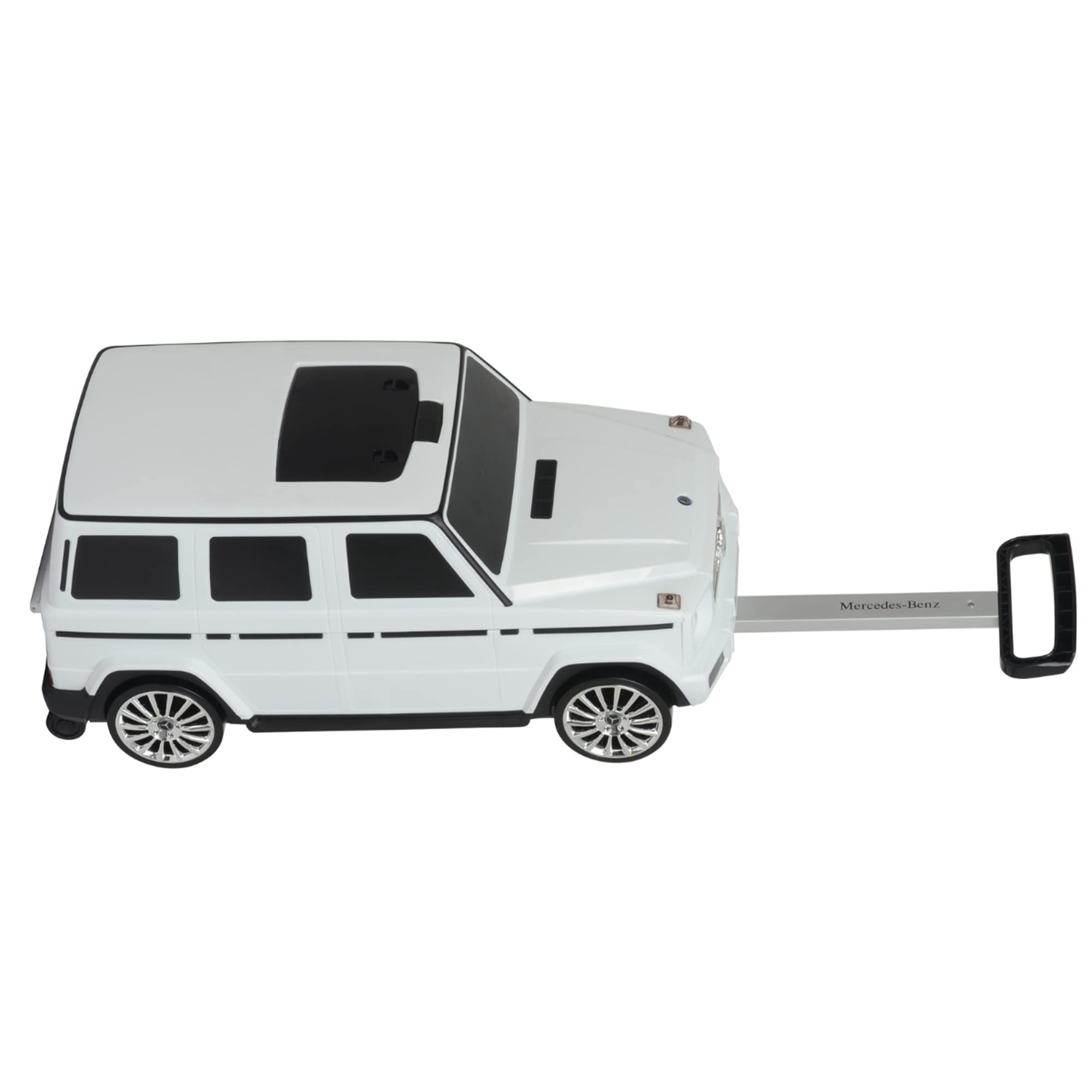 Merc Suitcase White Push Car