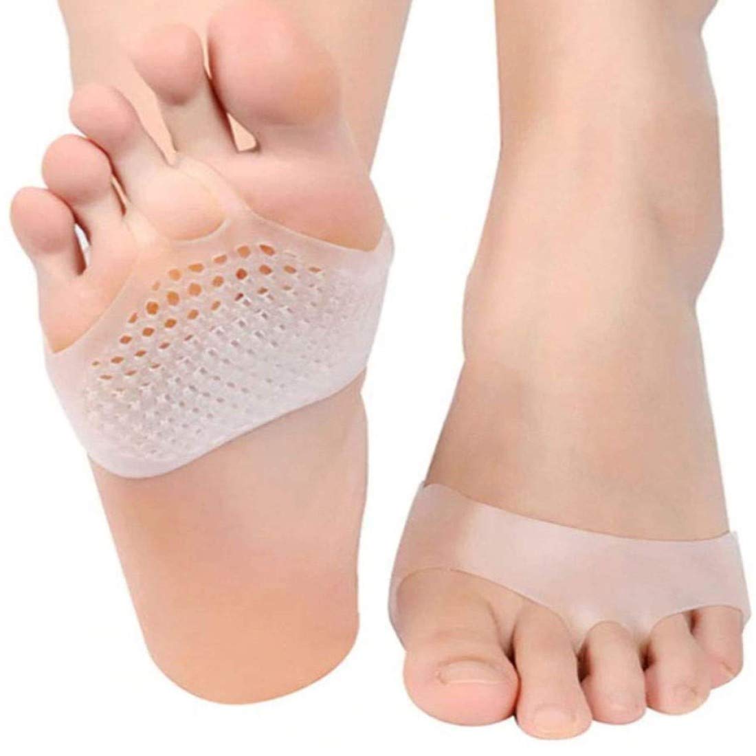Best Metatarsal Pads, Adjustable Ball of Foot Cushion by Pedimend - Forefoot Pads, Breathable & Soft Gel, Best for Diabetic Feet, Callus, Blisters, Forefoot Pain - Unisex - 1 Pair