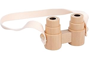 Binoculars for Kids Birthday Kid Exploring Nature Wood Made Lens Boys & Girls Kids Exploring Toy