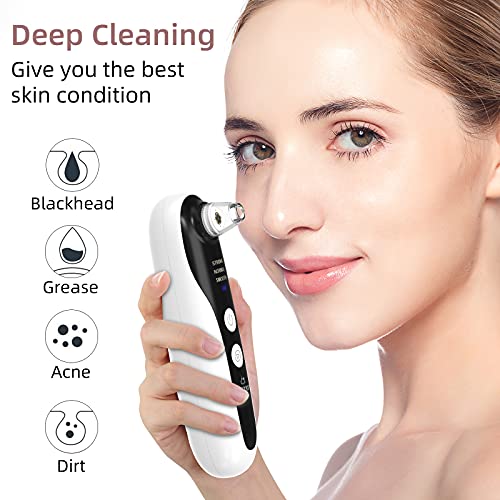 Blackhead Remover Vacuum Pore Cleaner with Camera, VITCOCO Facial Suction Pore Cleaner, Blackhead Extractor Tool Kit for Nose