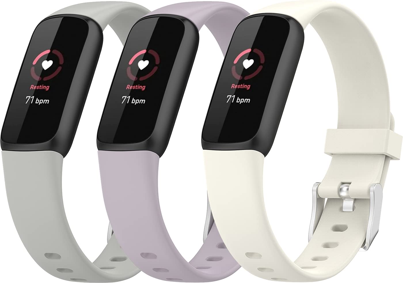 Shieranlee Watch Band Compatible with Fitbit Luxe Activity Tracker - Watch Band Replacement Silicone Strap