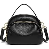 Yocipa Small Crossbody Bag for Women PU Leather Dome Purse with Adjustable Strap Lightweight Mini Shoulder Bag