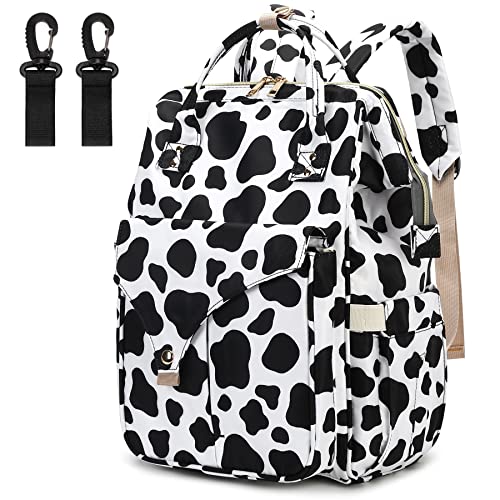 Cow Print Diaper Bag Backpack