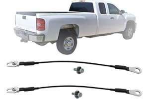 AUTO PARTS AVENUE APA Replacement Tailgate Cable with Hardware for 2007-2016 Silverado Sierra 2009-2010 H3T Pair Passenger Right and Driver Left Side 25838260 25838261