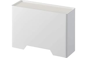 Yamazaki Home Tower Face Mask Dispenser with Lid | Hygiene Station | Magnetic, Free-Standing - Steel