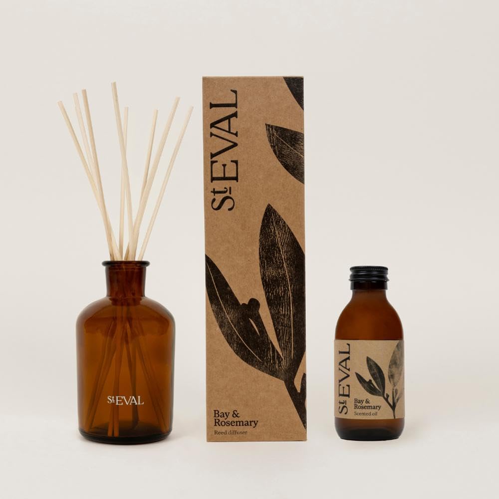 St Eval Bay & Rosemary Diffuser| Earthy Herbal Fragrance | Made in Cornwall