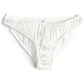 FEELITS 100% Mulberry Silk Underwear, Women's Silk Satin Low Rise Bikini Panties, Cute Sexy Shiny Panties for Women