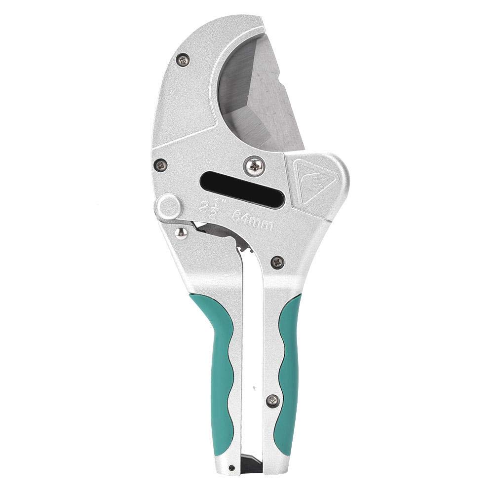 64mm Pipe Cutter Heavy Duty PP PU PE PVC Pipe Cutting Tool Ratchet Type Tubing Cutter Shears Cuts