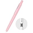 MoKo Holder Case for Apple Pencil (USB-C), Retractable Apple Pencil (USB-C) Case Protective iPad Pencil Sleeve Skin Cover with Sturdy Clip, Light Pink