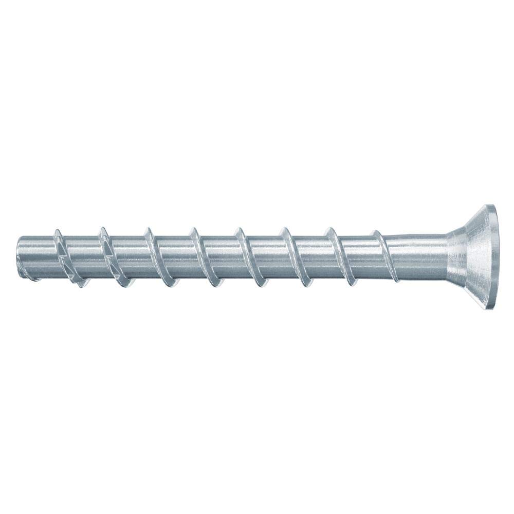 fischer UltraCut FBS II 6x160/105 Countersunk Head Powerful Concrete Screw for Attaching in Sanitary, Heating and Air Conditioning Galvanised Pack of 100