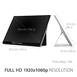 ViewSonic VG1655 15.6 Inch 1080p Portable Monitor